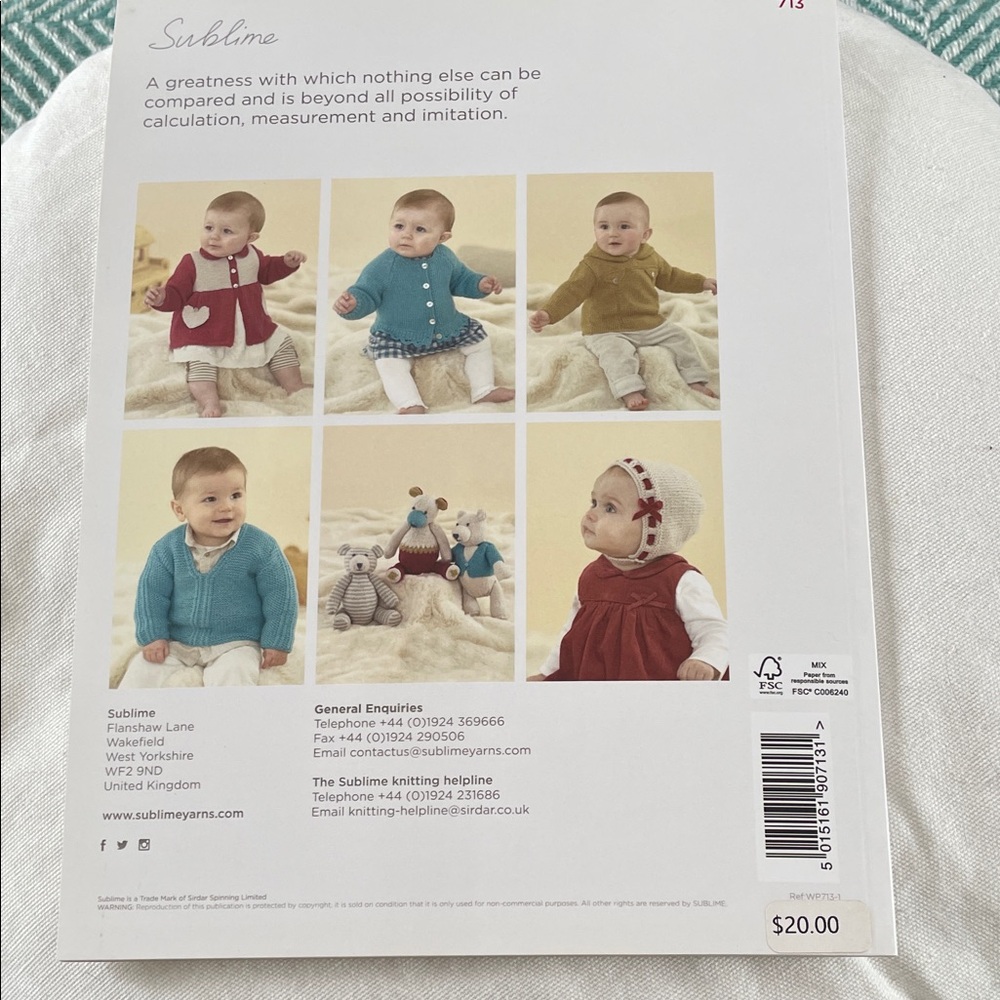 Sublime Baby Knitting Pattern Book - Picture 2 of 14